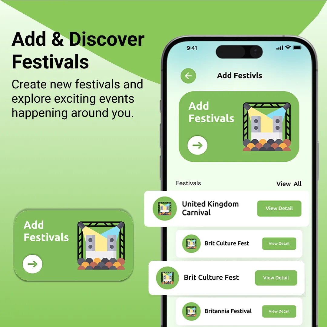 The Add Festivals screen in Genie, with a list of the organiser’s existing events