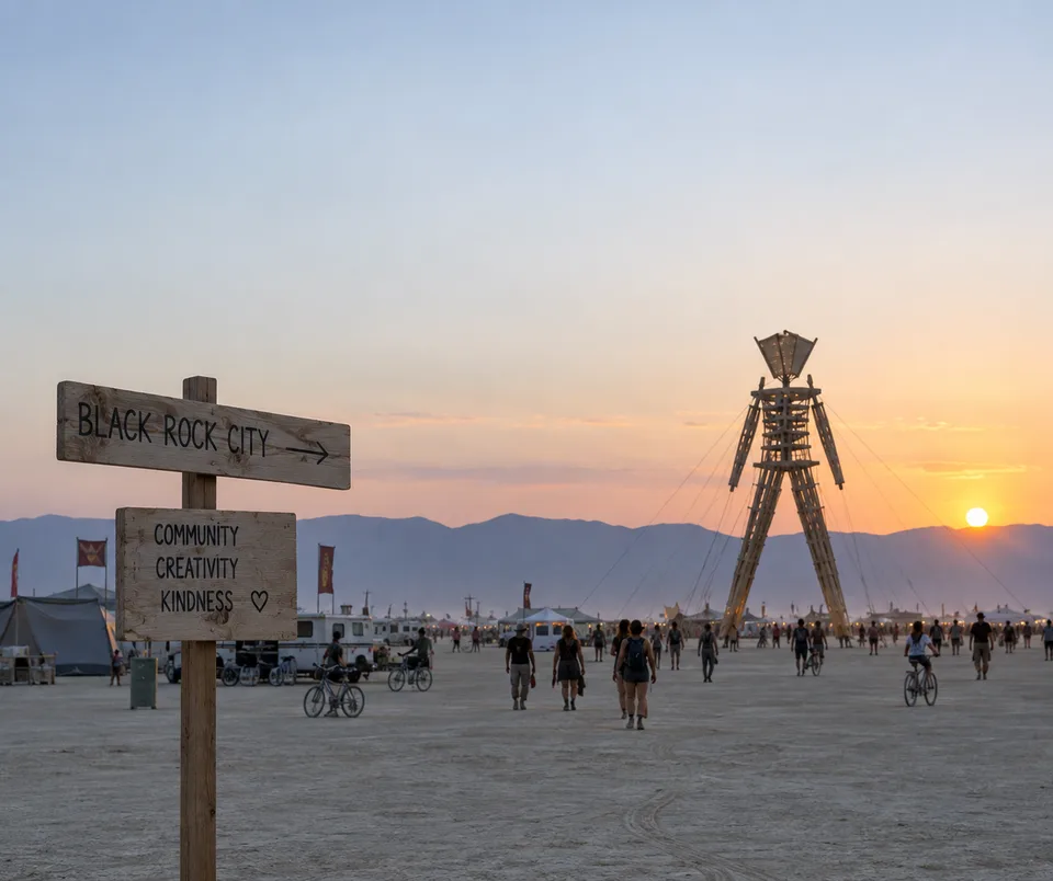 Burning men